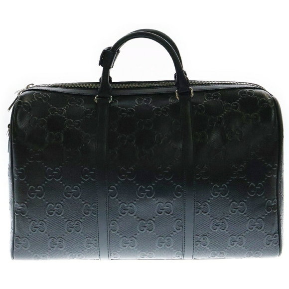 Gucci GG Boston Bag Leather Black - Picture 1 of 5